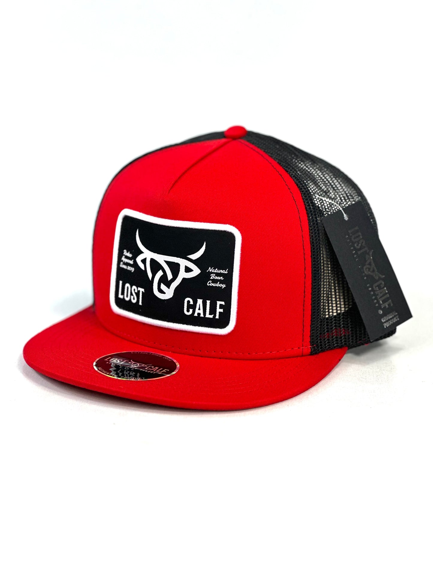 Gorra Lostcalf Red Parche Negro