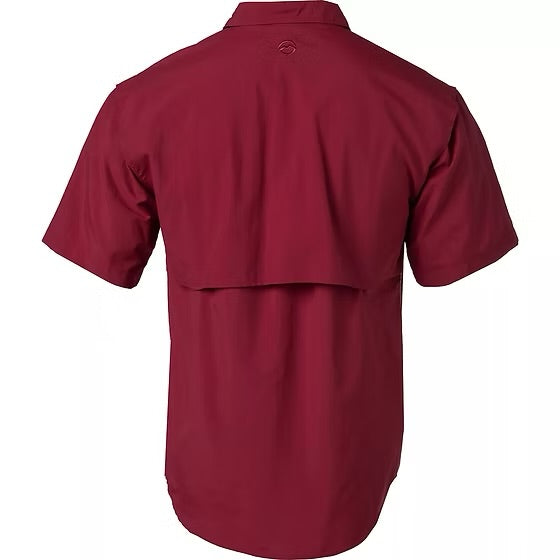 Camisa Magellan Roja Manga Corta Caballero