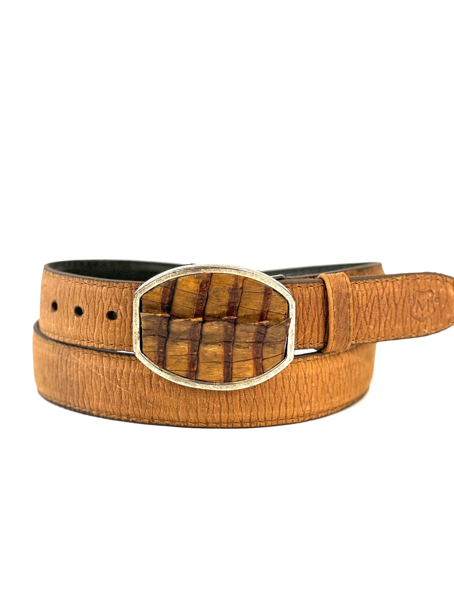 Cinturón Martelli Piel Caiman Miel
