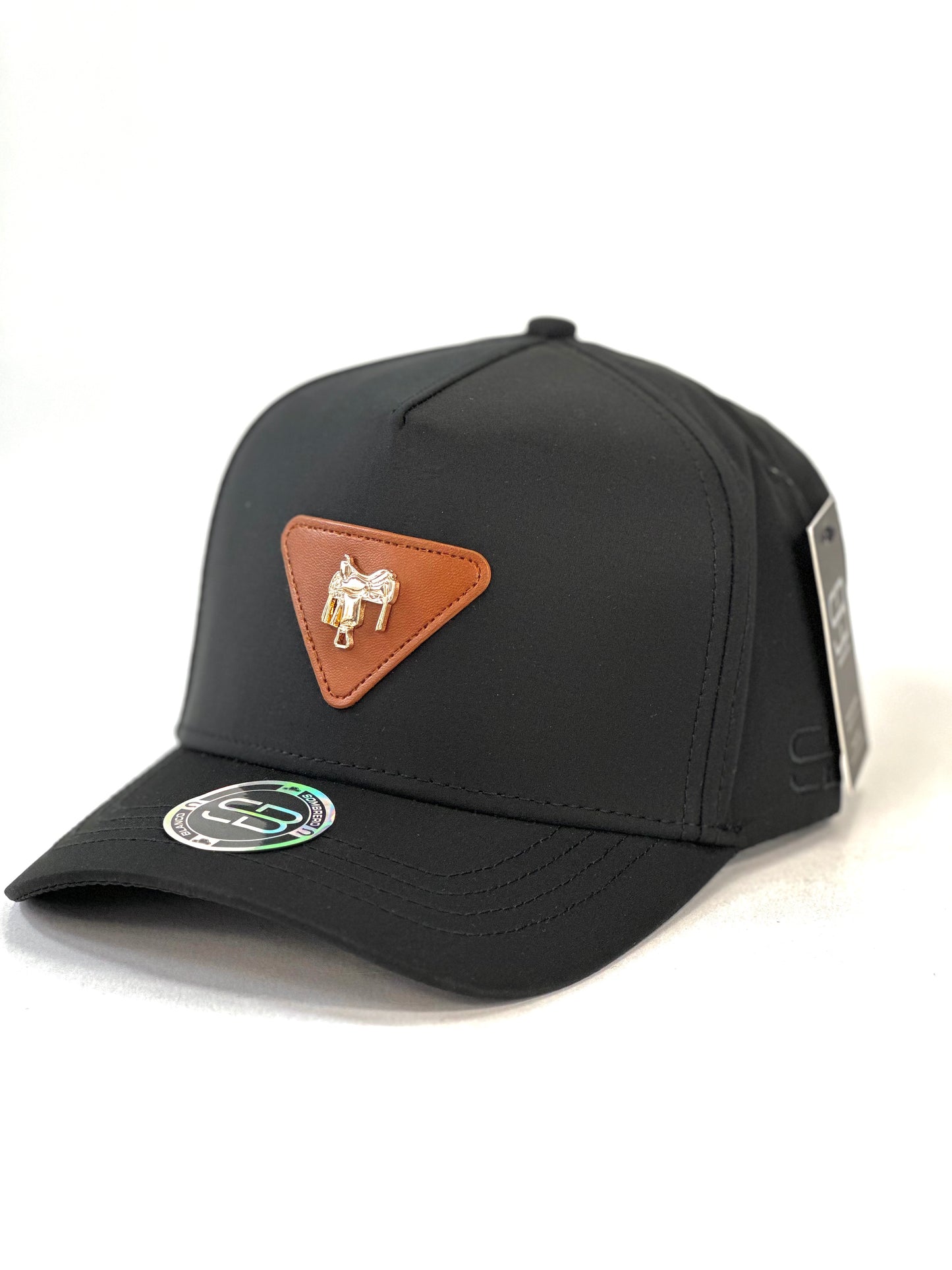 Gorra Sombrero Blanco Montura Negro