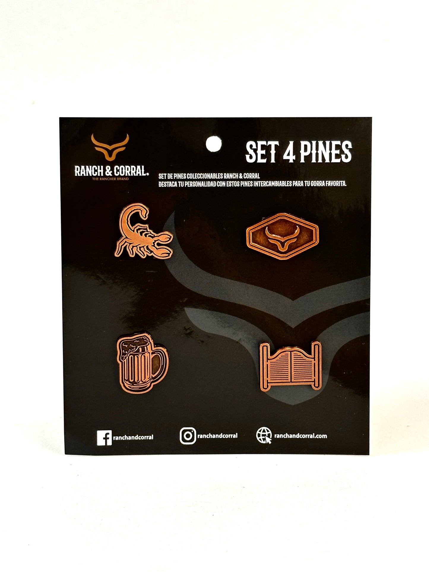 Set 4 Pines Conmemorativos Ranch & Corral 09