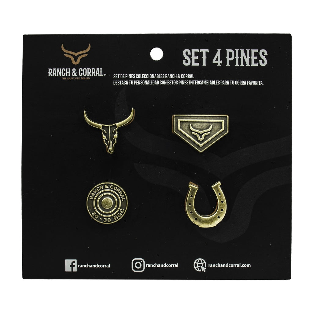 Set 4 Pines Conmemorativos Ranch & Corral 11