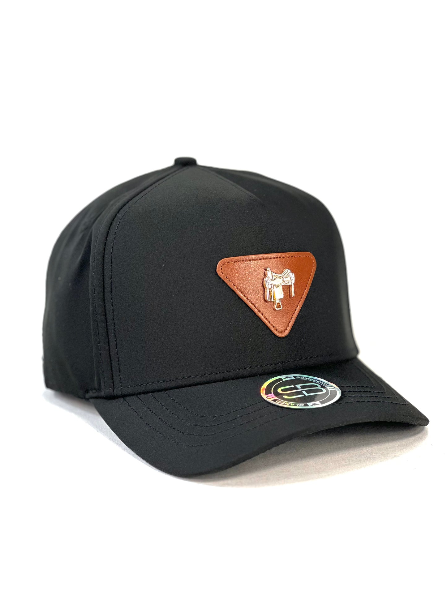 Gorra Sombrero Blanco Montura Negro