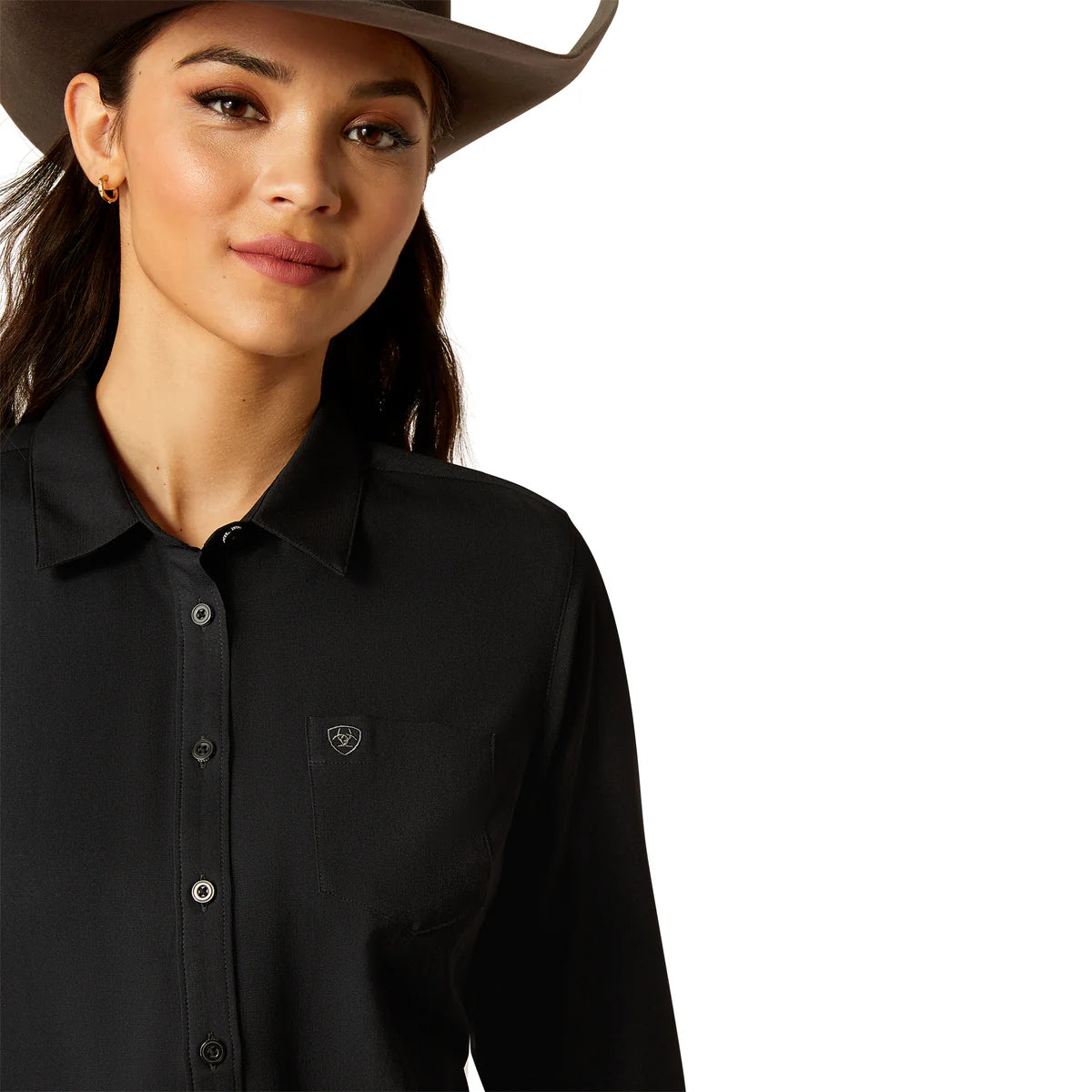 Camisa Ariat Kirby Pro Negro Dama