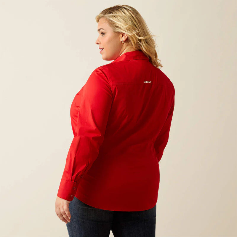Camisa Ariat Kirby Stretch Shirt Dama Red
