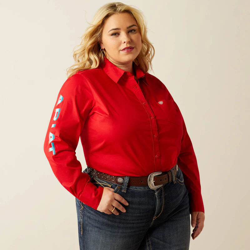Camisa Ariat Kirby Stretch Shirt Dama Red