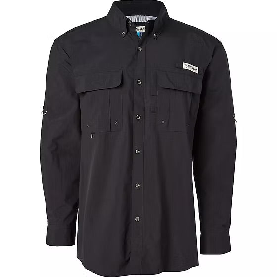 Camisa Magellan Negro Manga Larga