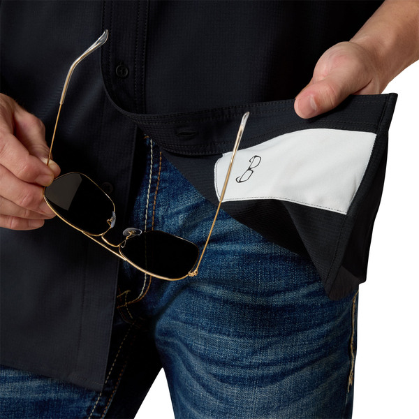 Camisa Ariat Venttek Black SS