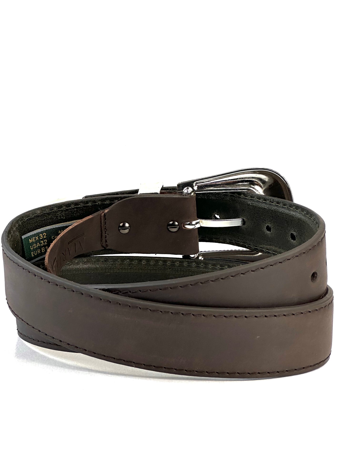 Cinturón Martelli Piel Chocolate Dorado Unisex