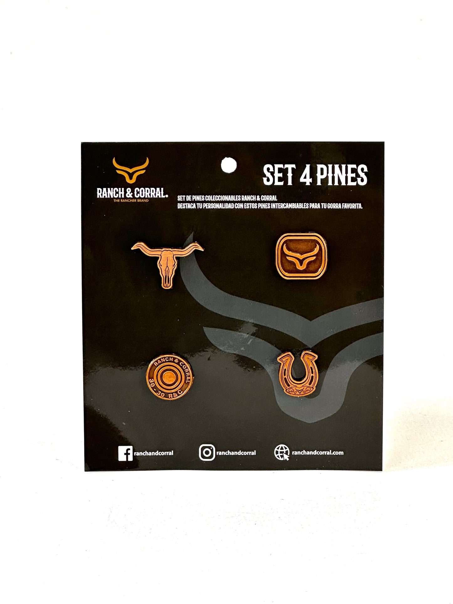 Set 4 Pines Conmemorativos Ranch & Corral 08