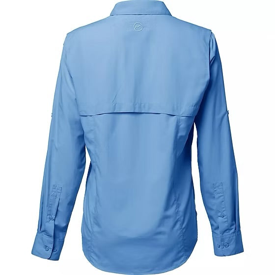 Camisa Magellan Azul Celeste Manga Larga Dama