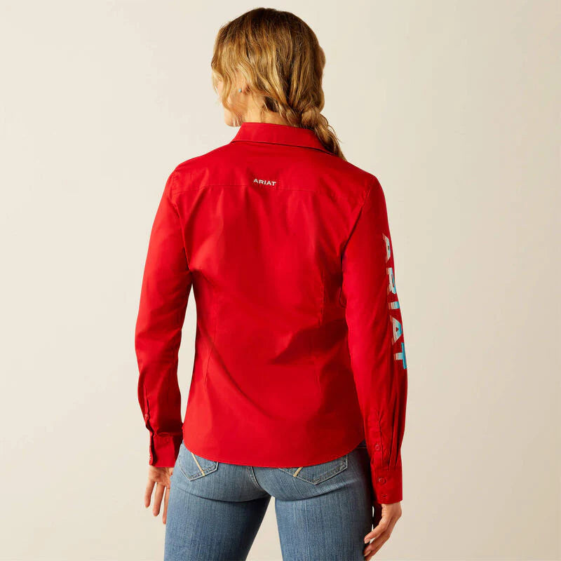 Camisa Ariat Kirby Stretch Shirt Dama Red