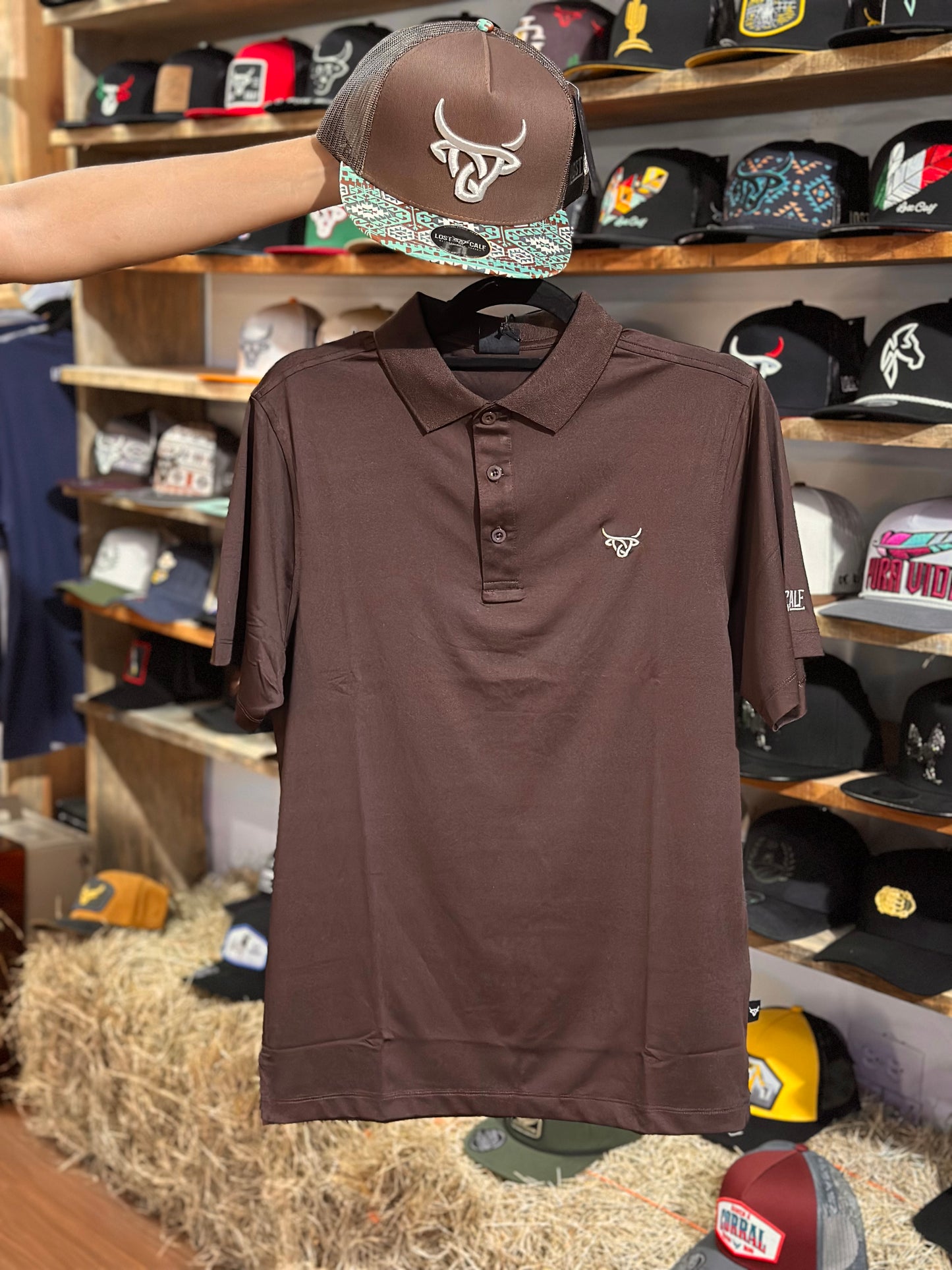 Playera Polo Lostcalf Café
