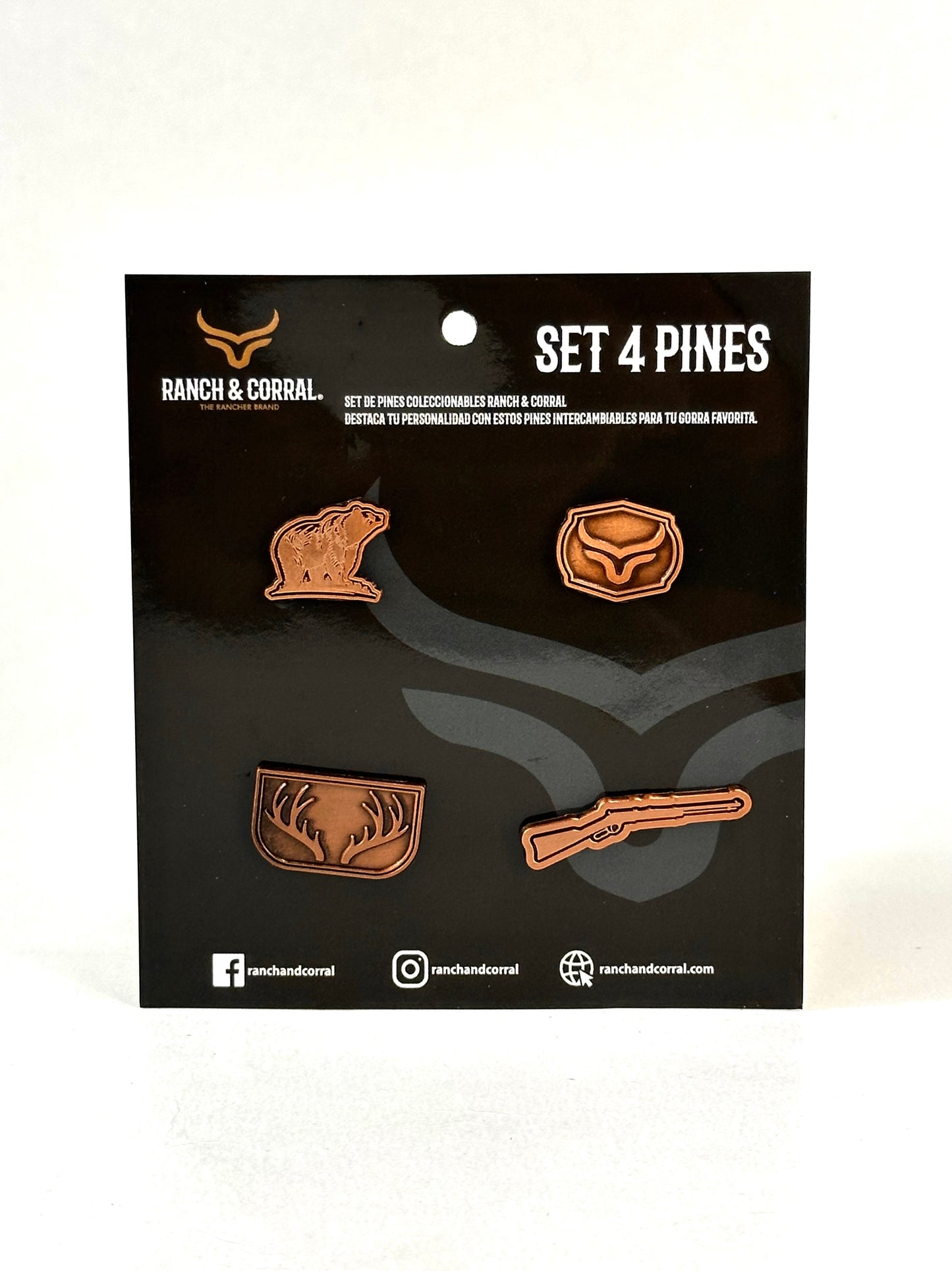 Set 4 Pines Conmemorativos Ranch & Corral 03