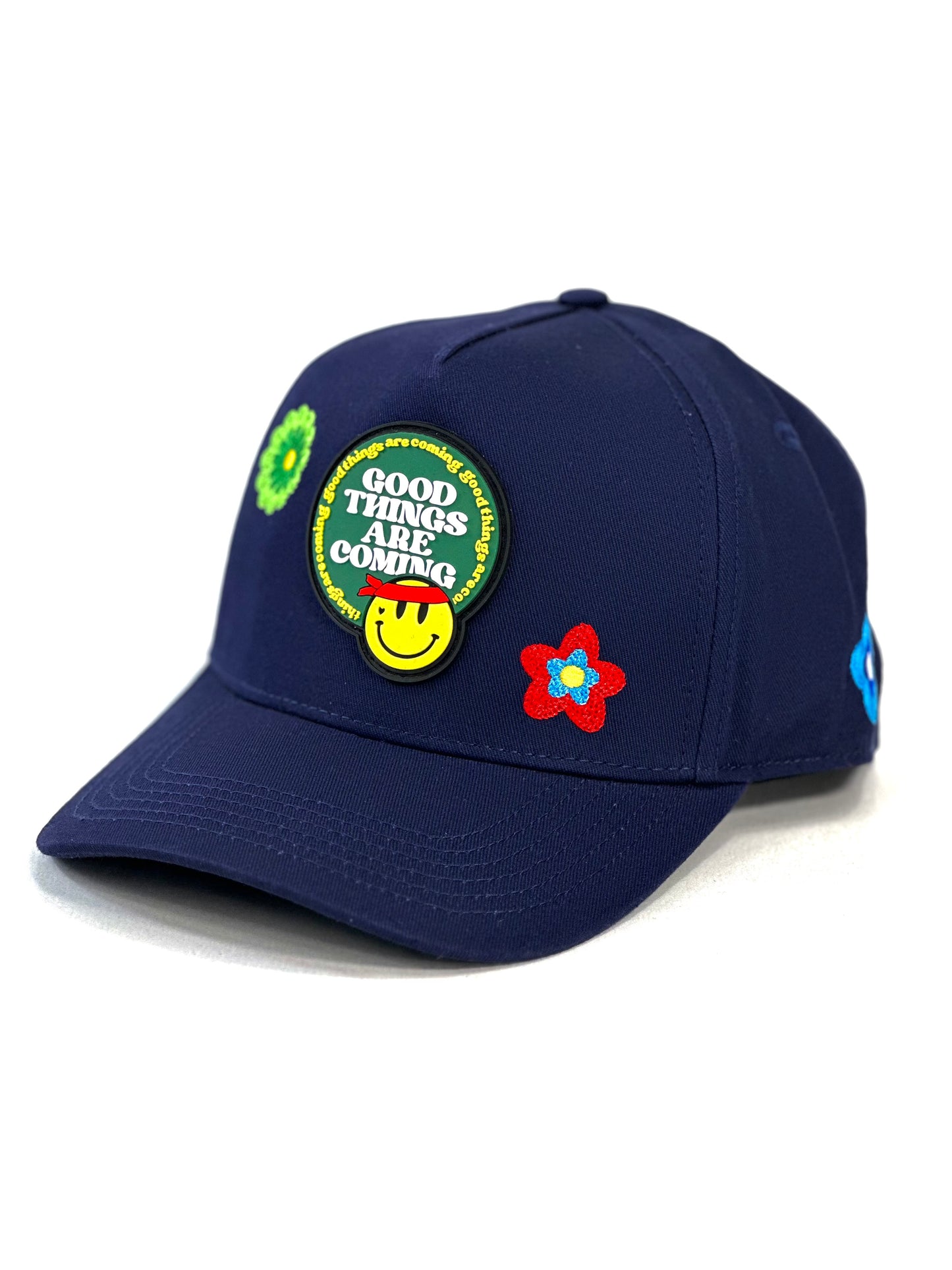 Gorra problematic And Dangerous Good Things Azul Marino Cerrada