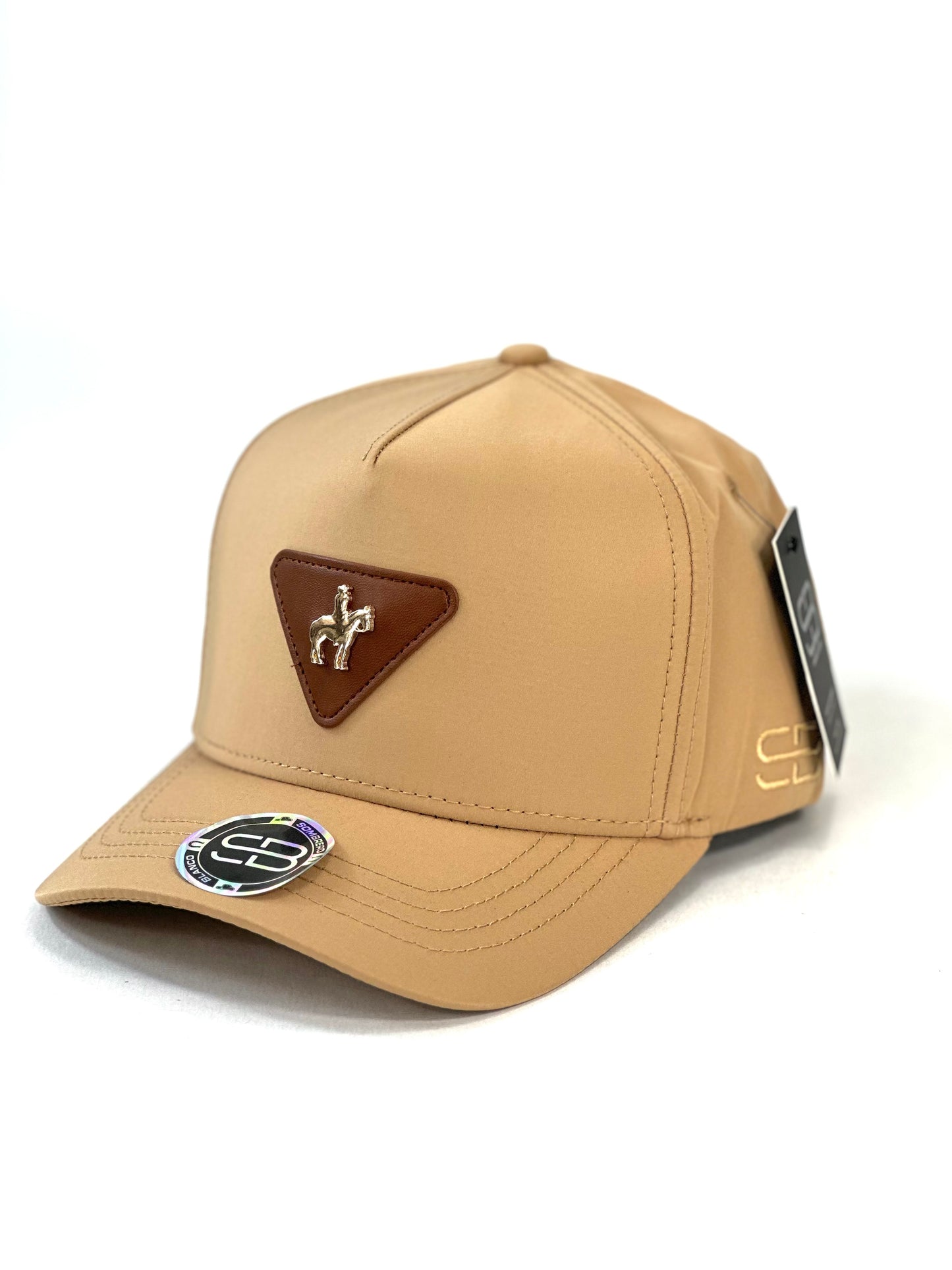 Gorra Sombrero Blanco Jinete Crema