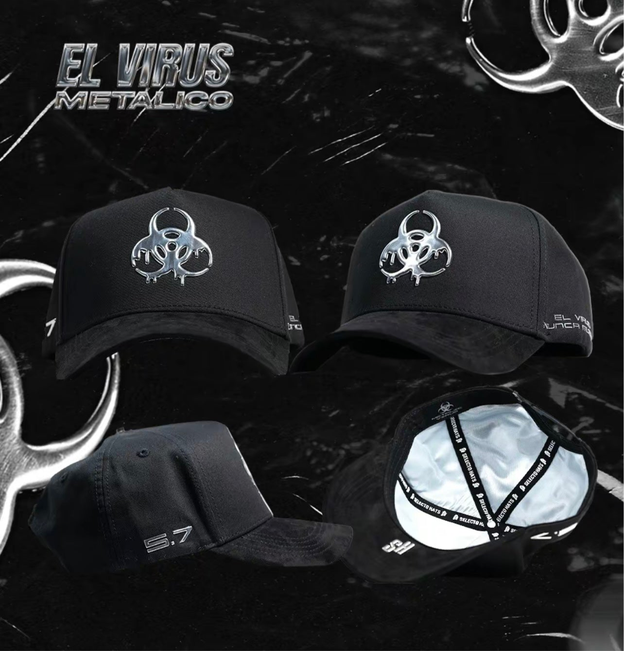 Gorra El Virus Estilo Selecto Edición Especial Full Set