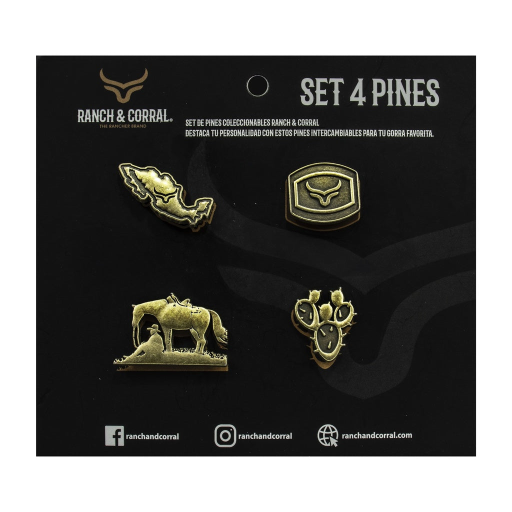 Set 4 Pines Conmemorativos Ranch & Corral 13