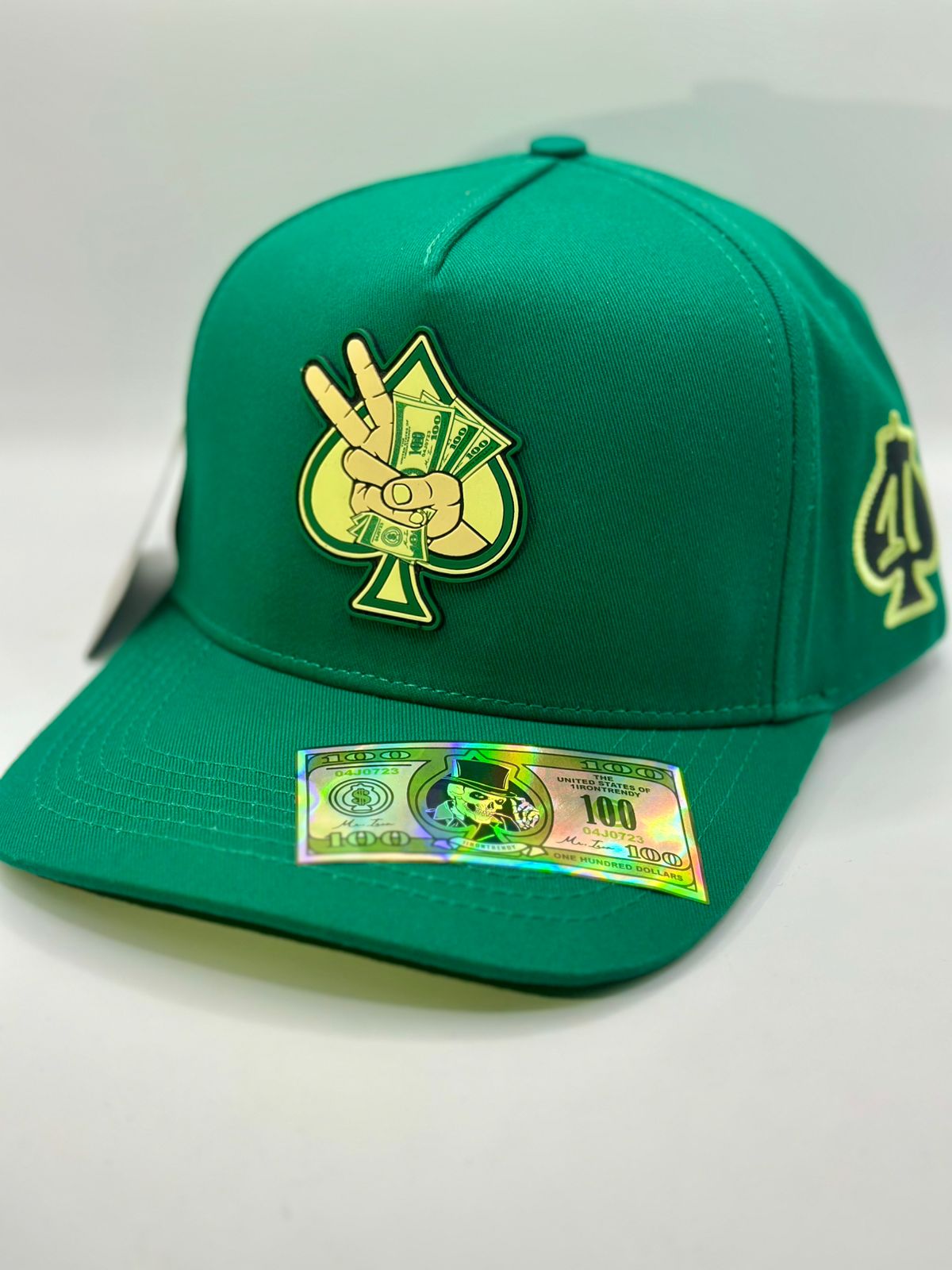 Iron trendy MR. DOLLAR GREEN