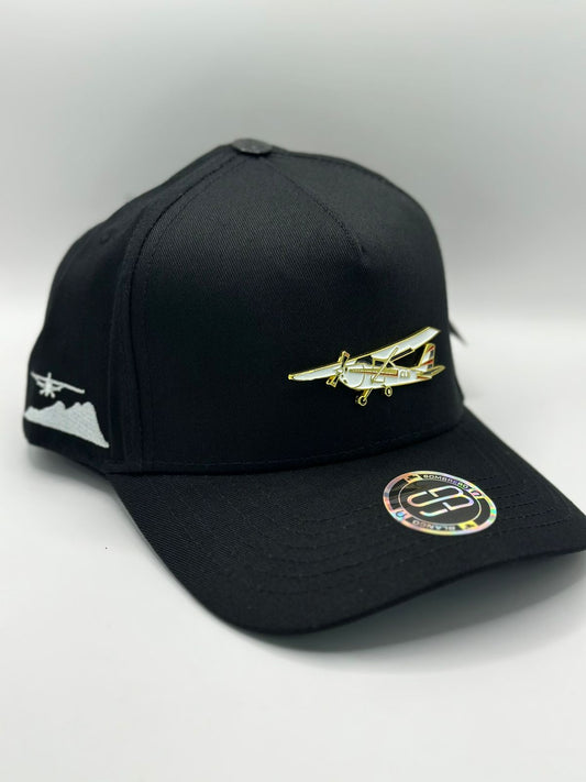 Sombrero blanco avioneta cln black