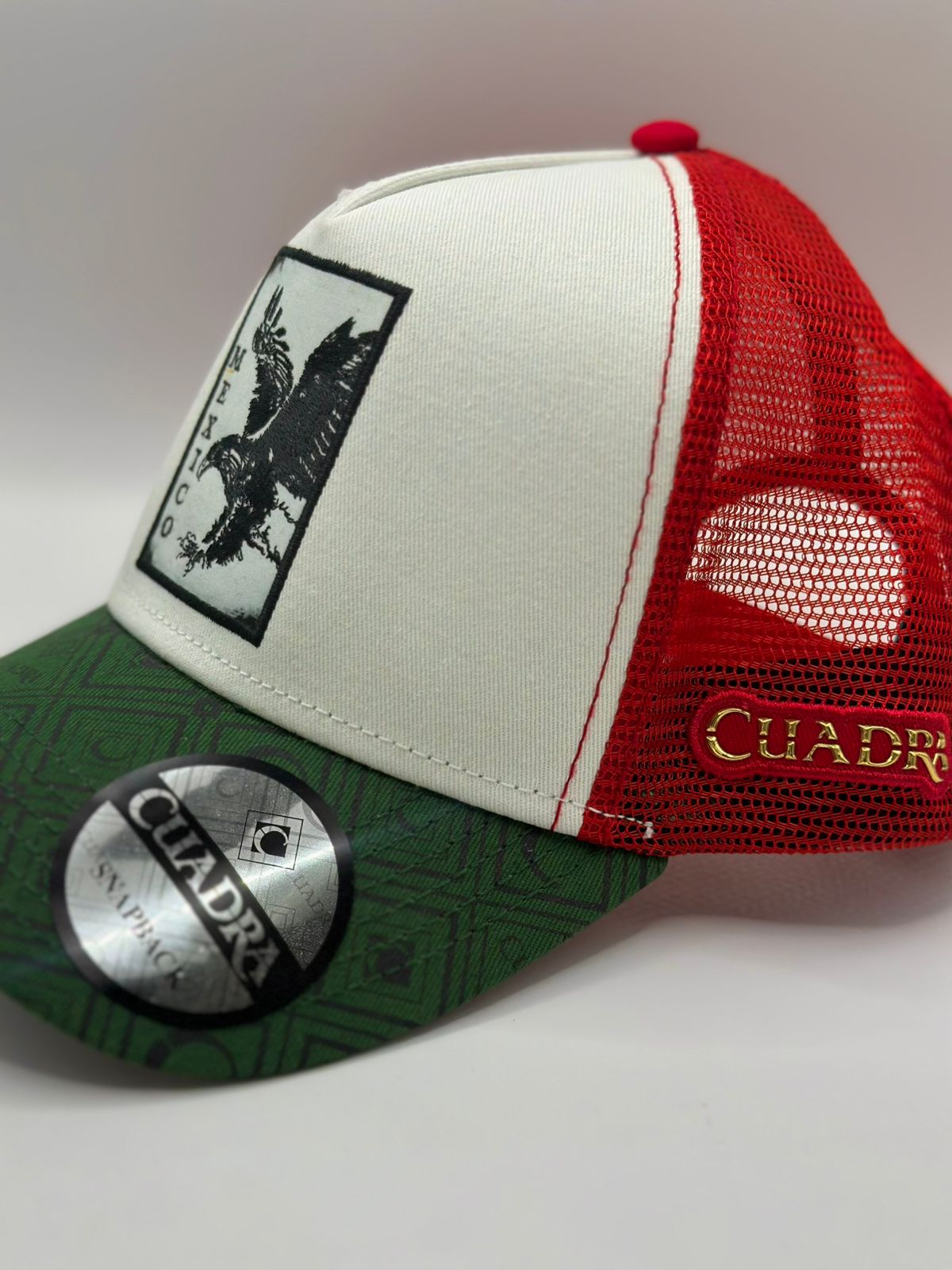 Gorra cuadra aguila mexicana