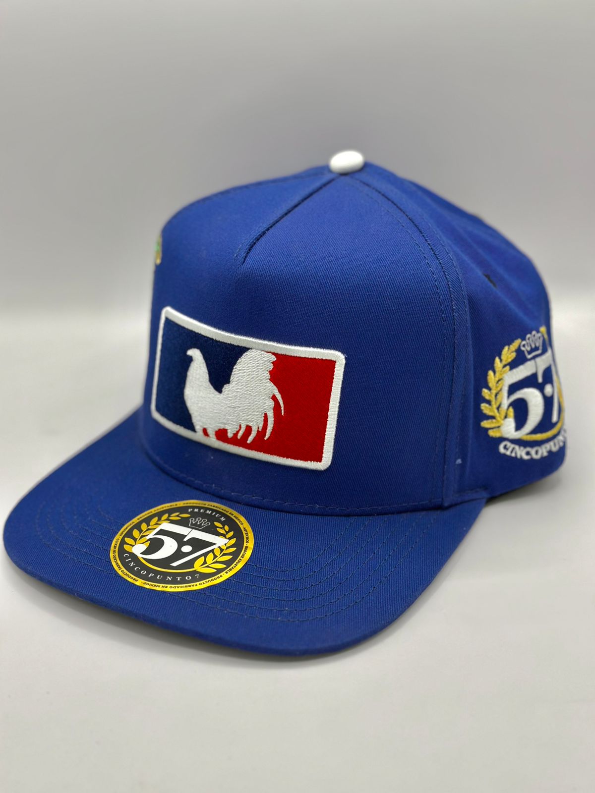 Gorra 5.7 gallo fino azul