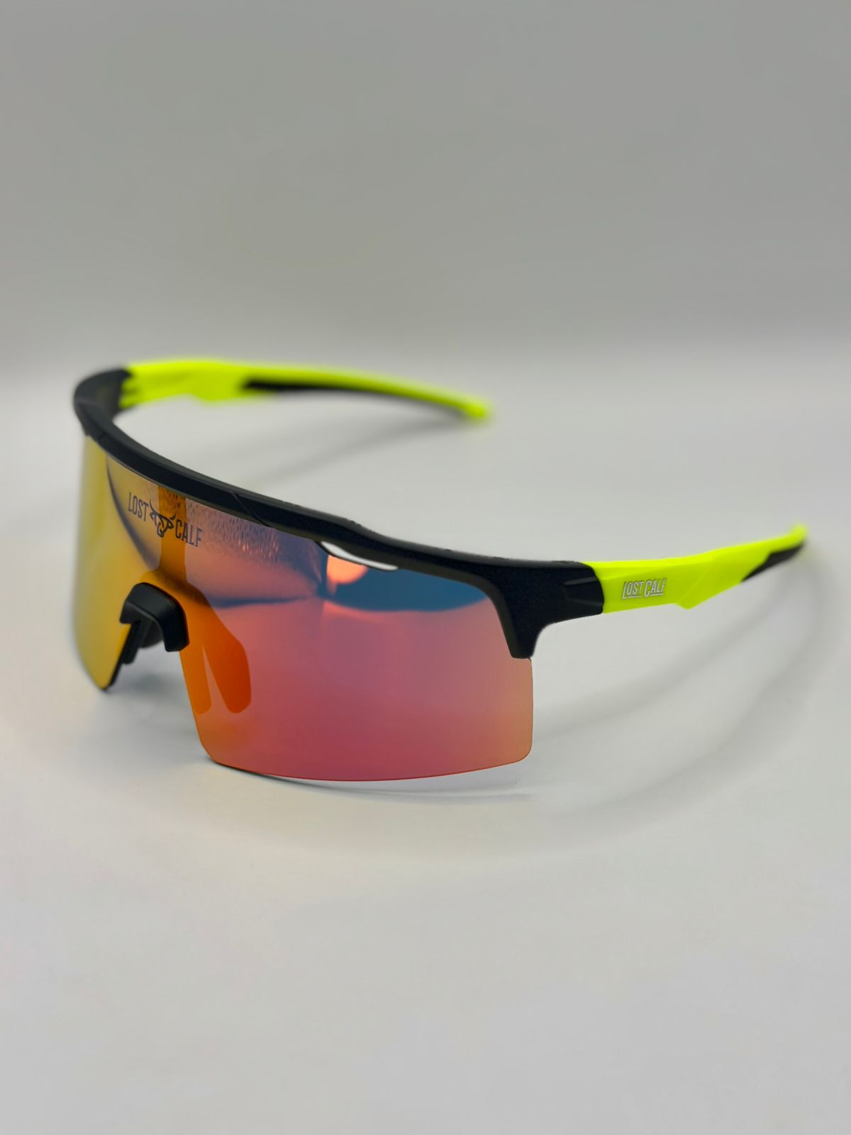 Lentes Lost Calf fenix verde lima/rojo