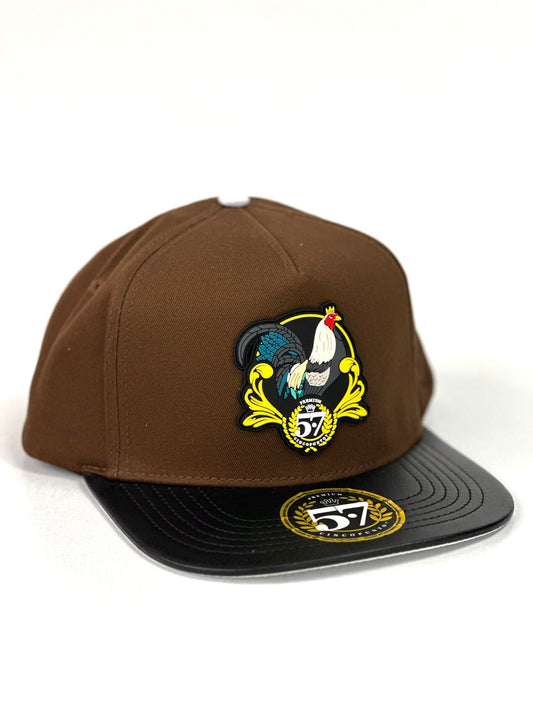 Gorra 5.7 Gallo fino cafe/negro