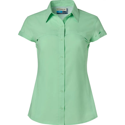 Camisa Magellan Manga Corta Dama Verde Ash