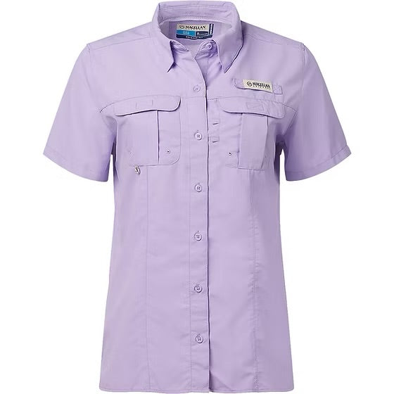 Camisa Magellan Morada Manga Corta Dama
