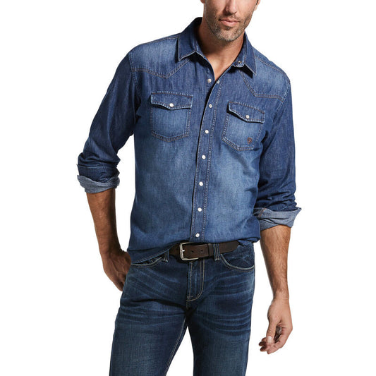 Camisa Ariat Classic Fit Denim Shirt Caballero