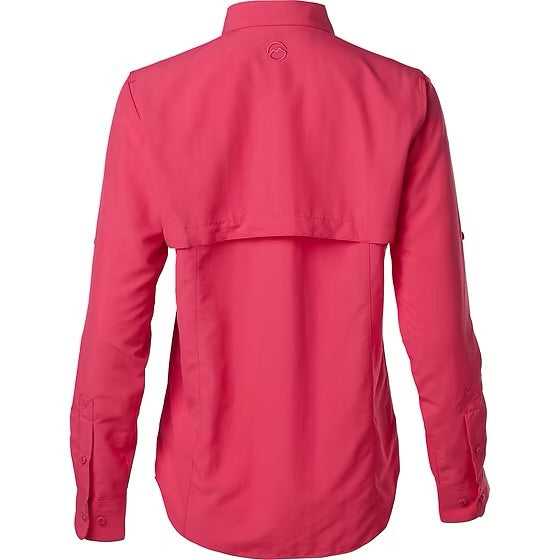 Camisa Magellan Raspberry Manga Larga Dama
