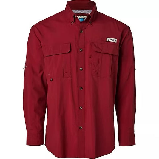 Camisa Magellan Roja Manga Larga