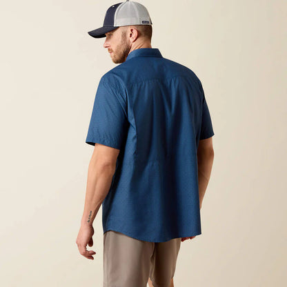 Camisa Ariat Printed VentTEK Outbound Classic Fit Dark Navy Caballero