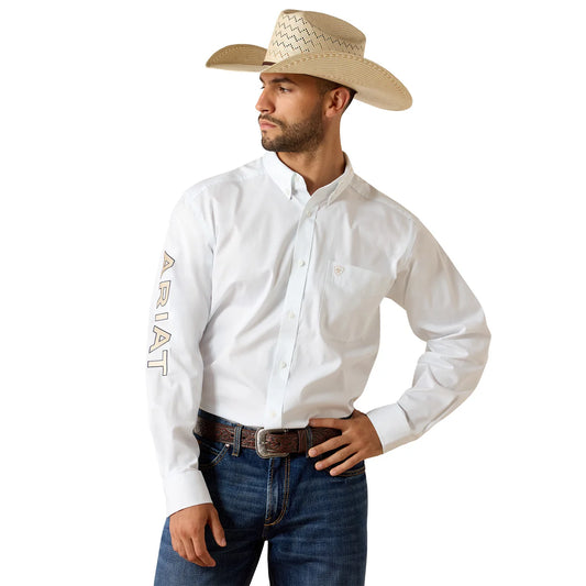 Camisa Ariat MNS Team Logo Lightweight Twill Classic Fit Shirt Caballero