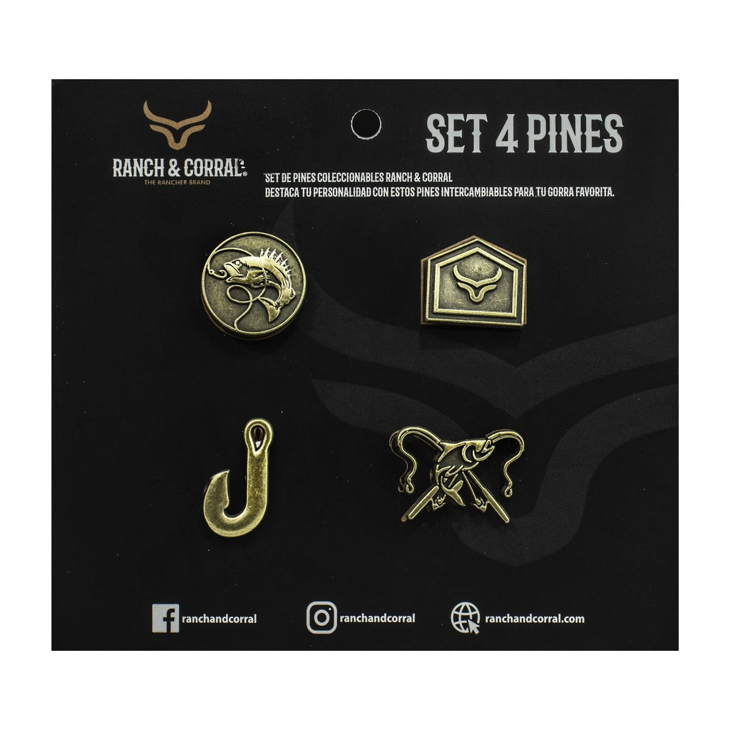 Set 4 Pines Conmemorativos Ranch & Corral 18