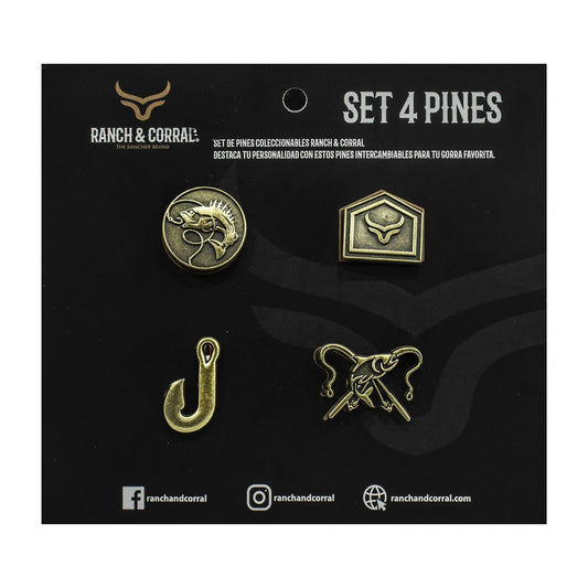 Set 4 Pines Conmemorativos Ranch & Corral 18