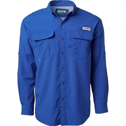 Camisa Magellan Azul Rey Manga Larga