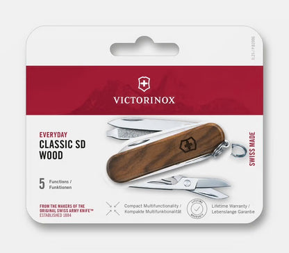 Navaja Victorinox Classic SD Madera De Nogal