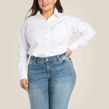 Camisa Ariat Kirby Stretch White Dama