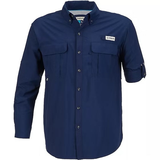 Camisa Magellan Azul Marino Manga Larga