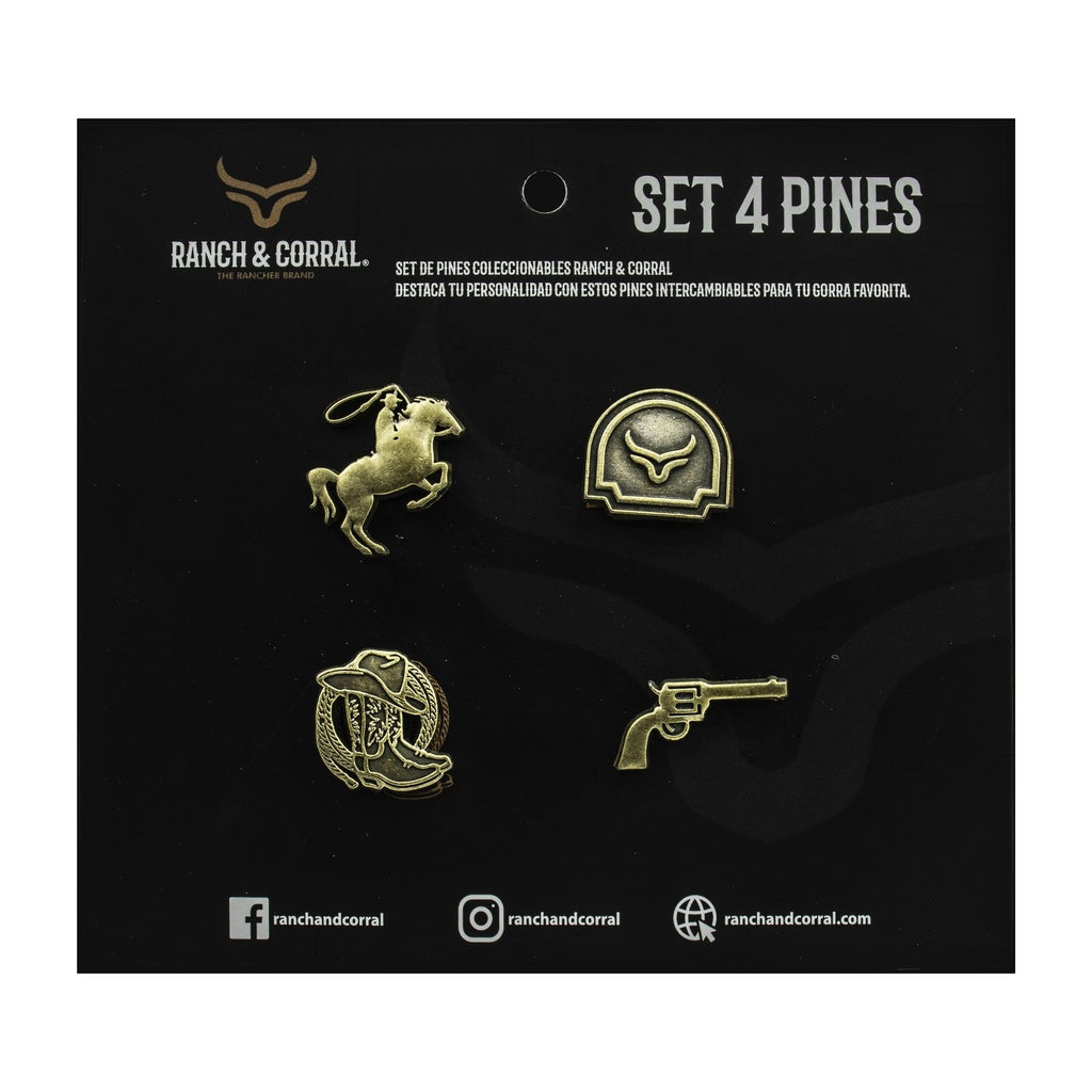 Set 4 Pines Conmemorativos Ranch & Corral 10