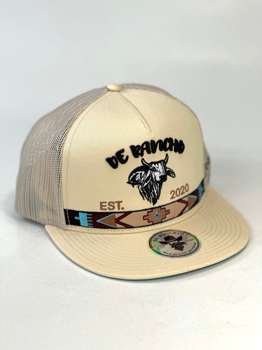 Gorra De Rancho Brahman Crema
