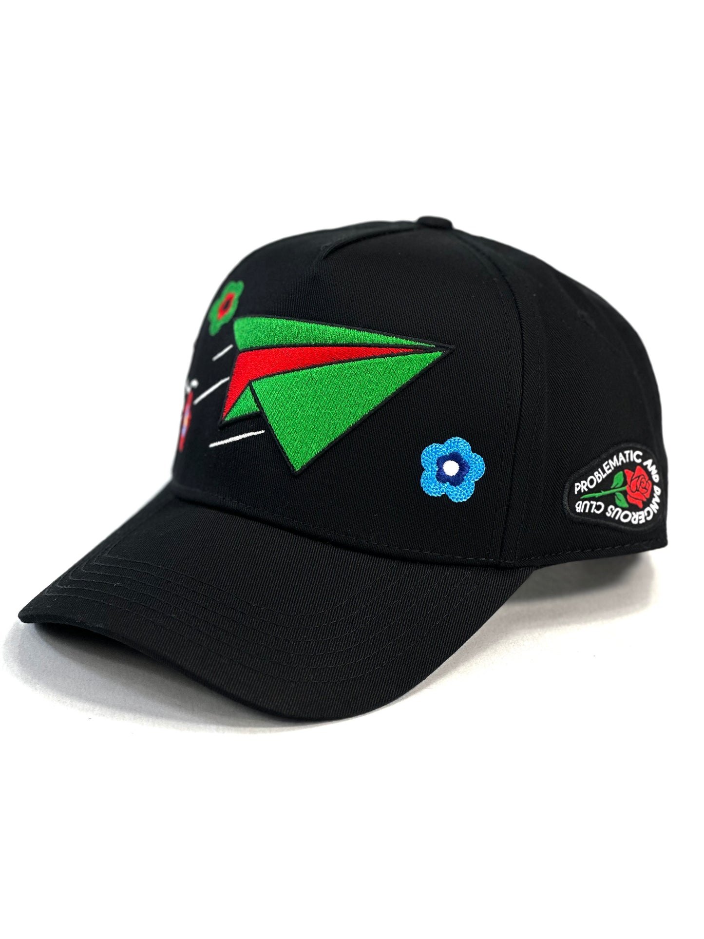 Gorra problematic and dangerous pilotito Black cerrada