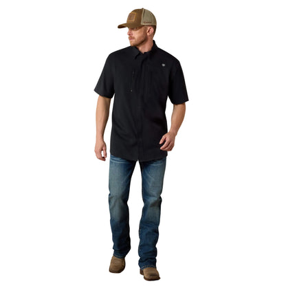Camisa Ariat Venttek Black SS