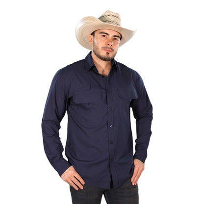 Camisa Cactus Azul Marino