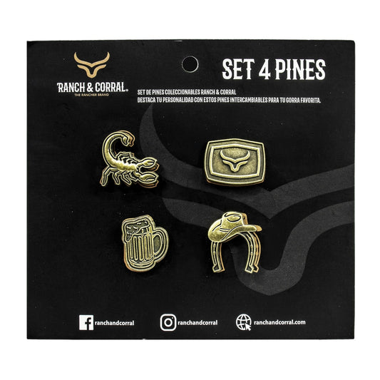 Set 4 Pines Conmemorativos Ranch & Corral 15
