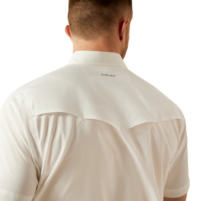 Camisa Ariat VentTEK Blanco Corte Fitted Caballero