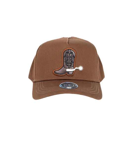 Gorra Sombrero Blanco Boot Café