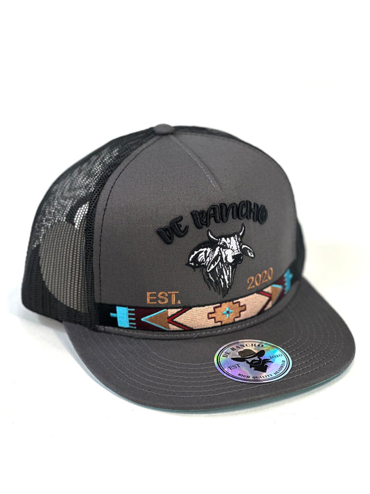 Gorra De Rancho Brahman Gris